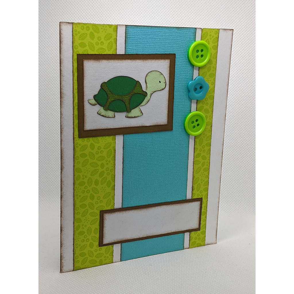 Tortue et boutons avec message personnalisable