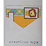 Lion et boutons avec message personnalisable enveloppe